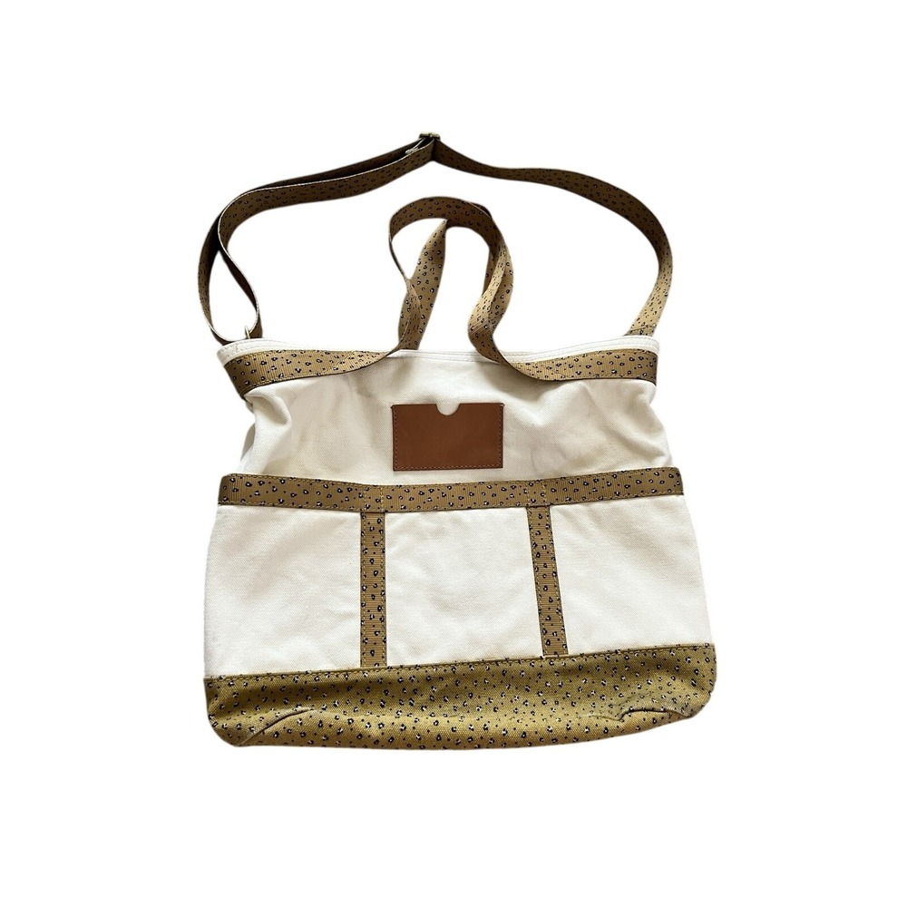 Madewell The Canvas Camden Tote Bag In Mini Leopard Animal Print - Picture 2 of 11